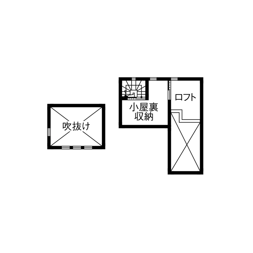 Art Yoshikawa設計事務所 吉川住建 【岡崎市|3000万円台|間取り図|店舗併用|二世帯住宅|家事ラク】収納豊富＆家事ラク！太陽光搭載の二世帯の間取り図（店舗併用、LDK×2）小屋裏