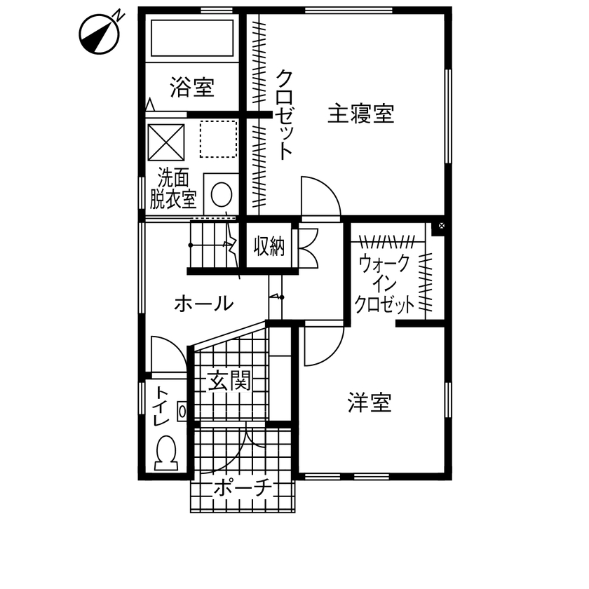 Art Yoshikawa設計事務所 吉川住建 【1000万円台|間取り図|スキップフロア】陽当たりのいい2階リビング、スキップフロアのおしゃれな家の間取り図（4LDK＋スキップフロア）1階