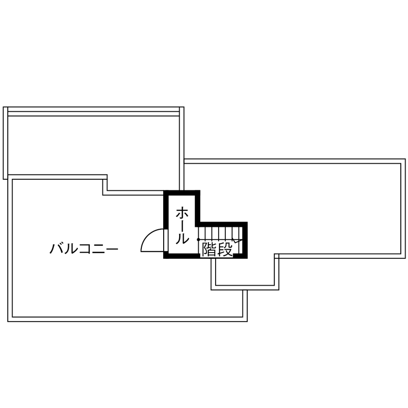Art Yoshikawa設計事務所 吉川住建 【1000万円台|間取り図|ビルトインガレージ】テーマは「インダストリアル」、屋上庭園も！の間取り図（1LDK＋ガレージ）R階