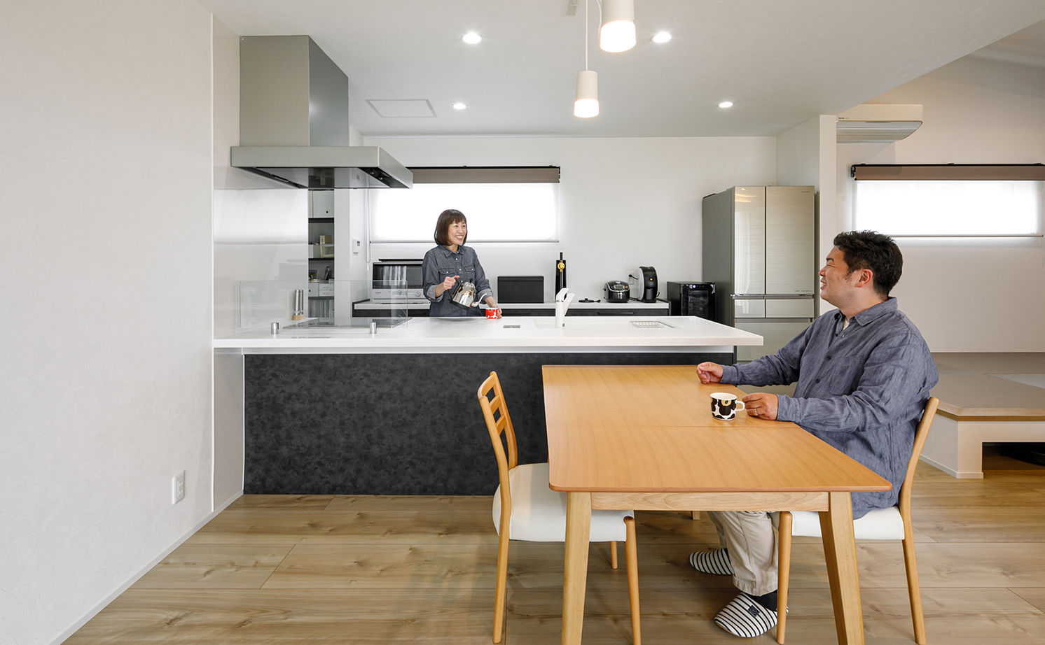 Art Yoshikawa設計事務所 吉川住建 【豊田市|2000万円台|平屋|テクノストラクチャー】約14.5畳のタイルデッキと21.7畳のLDKの大空間の家の建築実例画像6