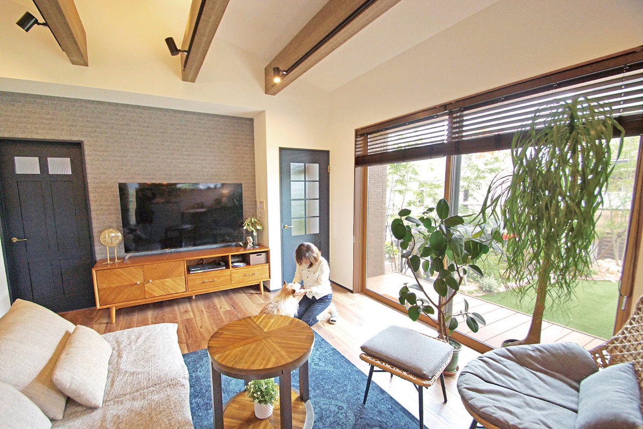 Art Yoshikawa設計事務所 吉川住建 【日進市|1000万円台|平屋|テクノストラクチャー】夫婦と愛犬と。アメリカ製家具が並ぶ1LDKの豊かな暮らしの建築実例画像3