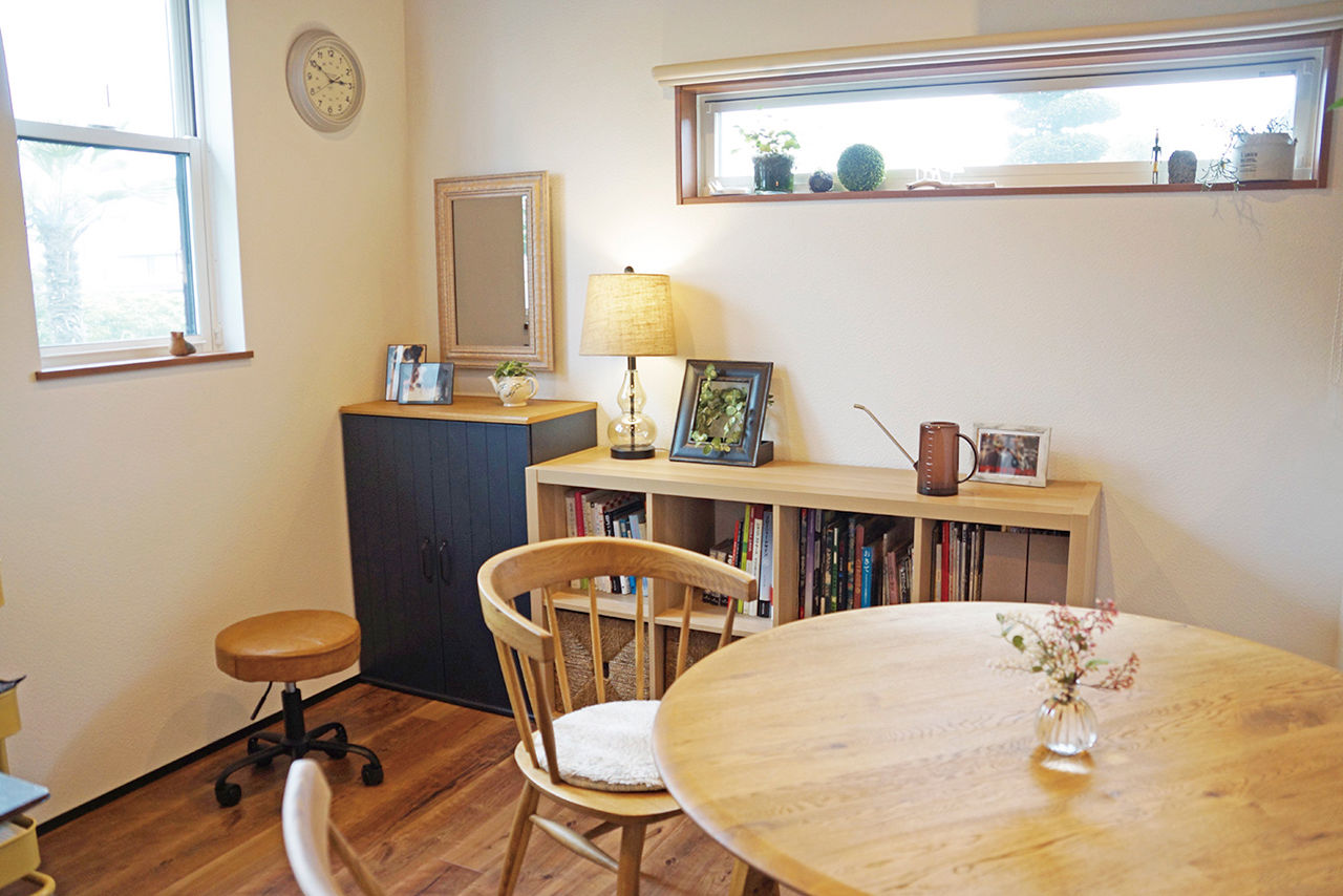 Art Yoshikawa設計事務所 吉川住建 【日進市|1000万円台|平屋|テクノストラクチャー】夫婦と愛犬と。アメリカ製家具が並ぶ1LDKの豊かな暮らしの建築実例画像5