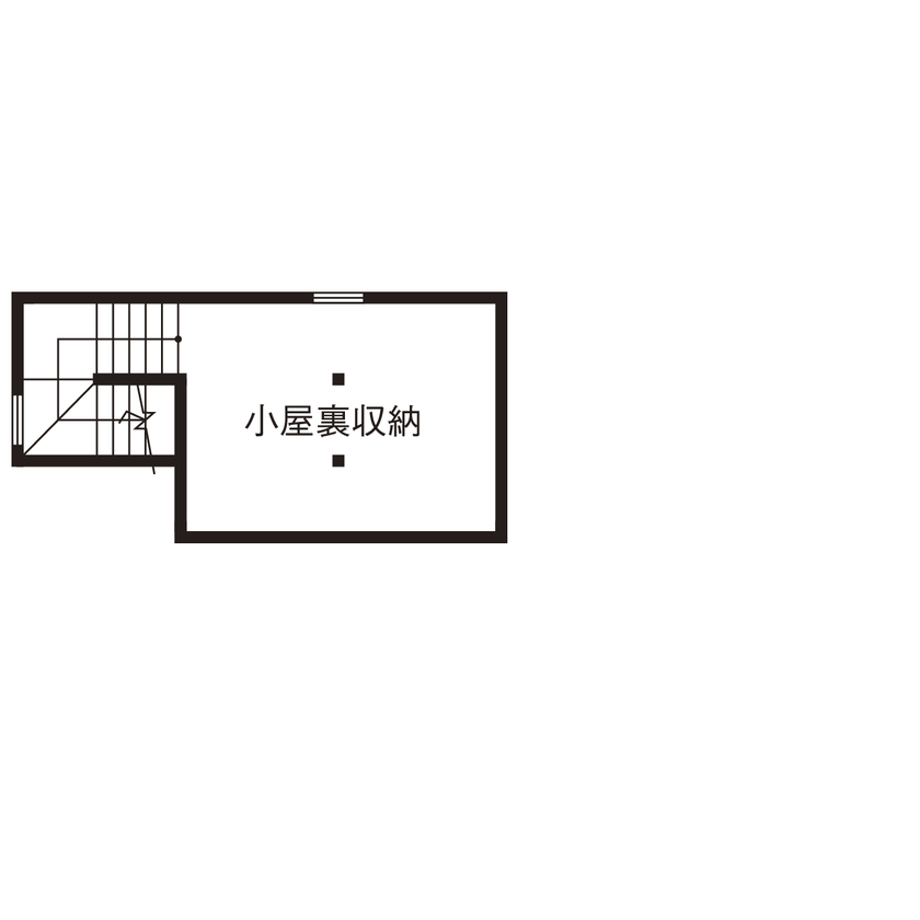 Art Yoshikawa設計事務所 吉川住建 【西尾市|1000万円台|30坪台】テクノストラクチャーの特長を活かした大空間LDKに、家事ラクな水まわり動線の間取り図（3LDK+FCL+小屋裏収納）小屋裏