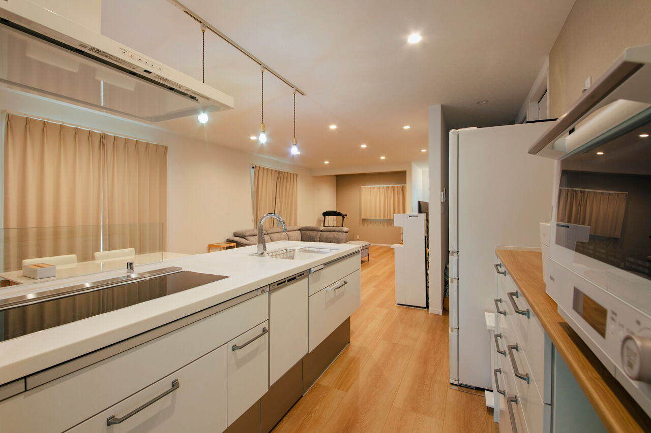 Art Yoshikawa設計事務所 吉川住建 【西尾市|1000万円台|30坪台】テクノストラクチャーの特長を活かした大空間LDKに、家事ラクな水まわり動線の建築実例画像6