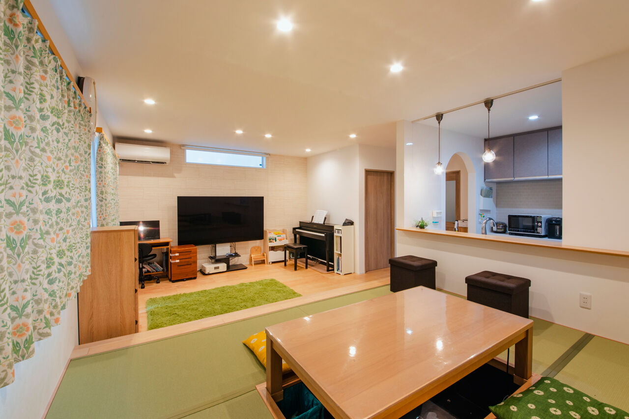 Art Yoshikawa設計事務所 吉川住建 【豊川市|1000万円台|畳ダイニング】広い庭と可愛いインテリアの地震に強いテクノストラクチャーの家の建築実例画像5