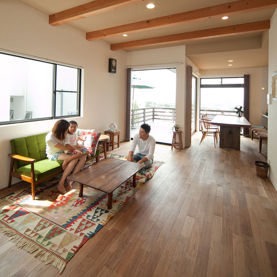 Art Yoshikawa設計事務所 吉川住建 【豊田市|2000万円台|30坪台|ウッドデッキ|無垢】自分達だけの絶景＆ナチュラルで心落ち着く家の建築実例画像6