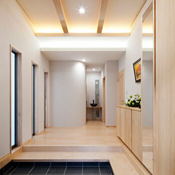 Art Yoshikawa設計事務所 吉川住建 提案された『イマガワ』の木材の肌ざわりや美しさを「日々実感します」。子育て、家事楽動線で暮らし快適にの建築実例画像5