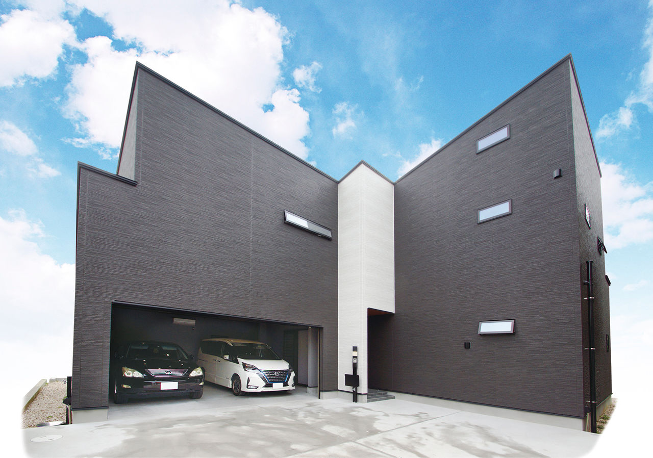 Art Yoshikawa設計事務所 吉川住建 【日進市|2000万円台|テクノストラクチャー|ビルトインガレージ】ゆったりリビングも叶えたガレージハウスの建築実例画像1