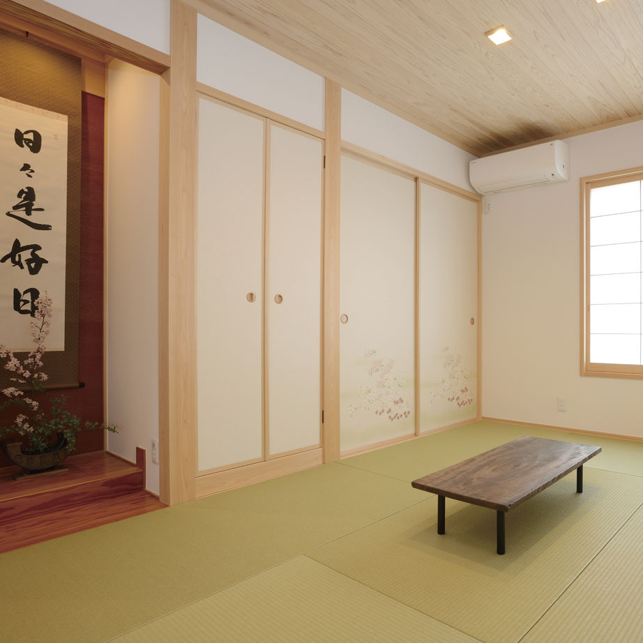 広和木材 【平屋×和モダン×自然素材】理想の間取りの平屋です！薪ストーブやクライミングウォールのある趣味の家の建築実例画像6