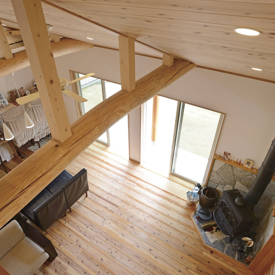広和木材 【平屋×和モダン×自然素材】理想の間取りの平屋です！薪ストーブやクライミングウォールのある趣味の家の建築実例画像7