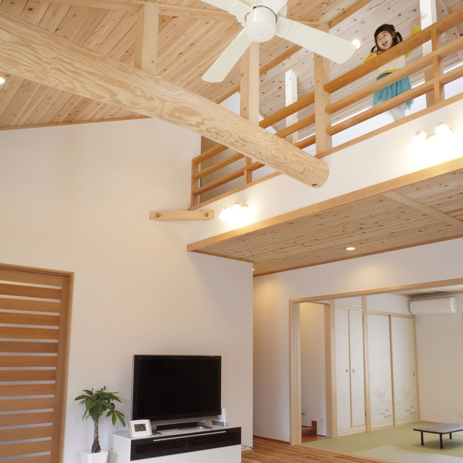 広和木材 【平屋×和モダン×自然素材】理想の間取りの平屋です！薪ストーブやクライミングウォールのある趣味の家の建築実例画像8