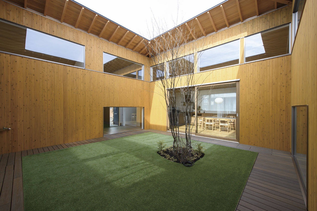 広和木材 【平屋/回遊動線/50坪台/2LDK/間取り図】中庭がもたらす圧倒的な明るさと開放感。風が通る木が心地よい平屋の建築実例画像7