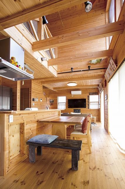 エイ・ワン(A-1 home) 【36.6 坪/1550万円/2F/間取り有】光降る吹抜けのLDKに家族が集う、総無垢仕上げの２階建ての建築実例画像3