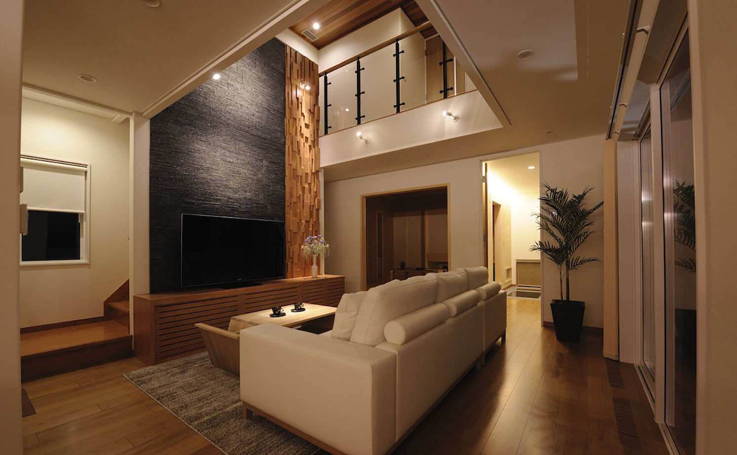 住宅工房 アリアンス(富士・富士宮・沼津) <富士市/40坪台>住まいの中心は吹き抜けリビングで開放的。アジアンリゾート風の住まいの建築実例画像7