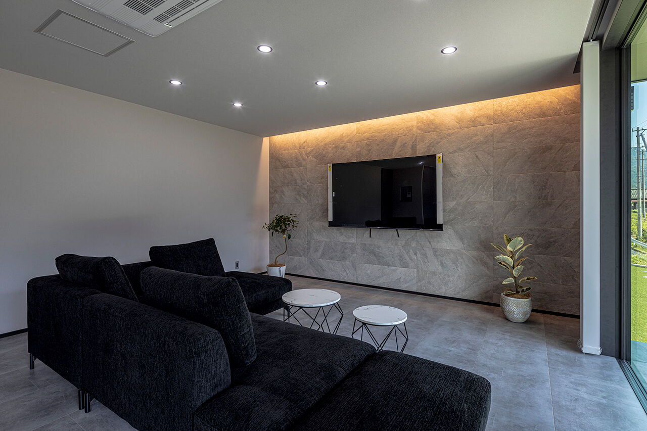 ハヤカワホーム 【3000万円台/30坪台/平屋】お洒落で機能的、子育て世代のホテルライクな平屋。景色を楽しむ広いリビングの建築実例画像4