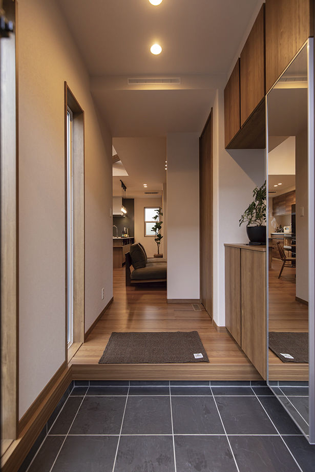 桧家住宅 【平屋／動線／間取図有】温もりのある空間と効率的な家事動線で、平屋ならではの快適な暮らしの建築実例画像10