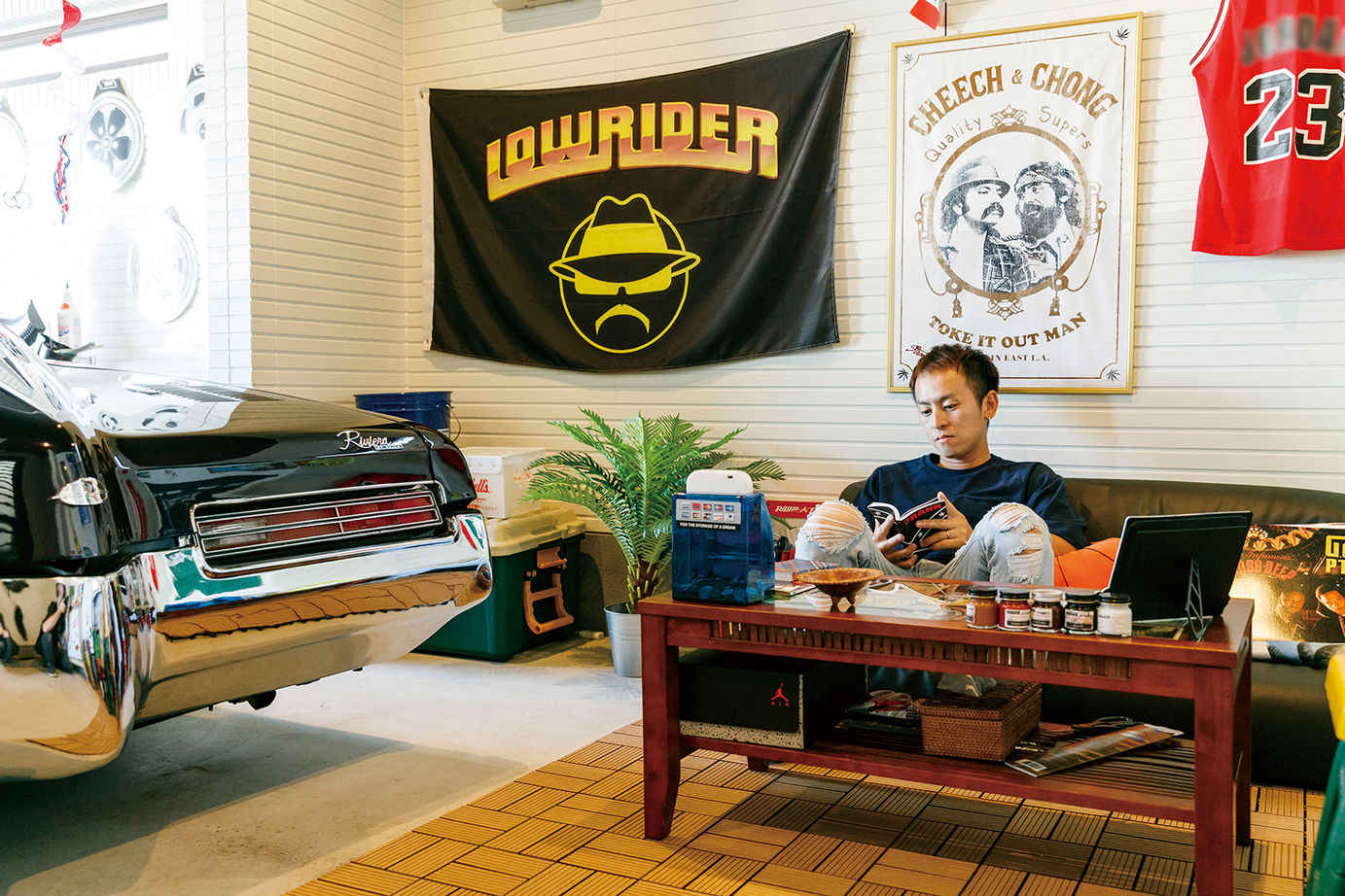 桧家住宅 【ビルトインガレージ／間取図有】屋上青空リビングでパーティを楽しみ、大好きなアメ車を楽しむ住まいの建築実例画像4