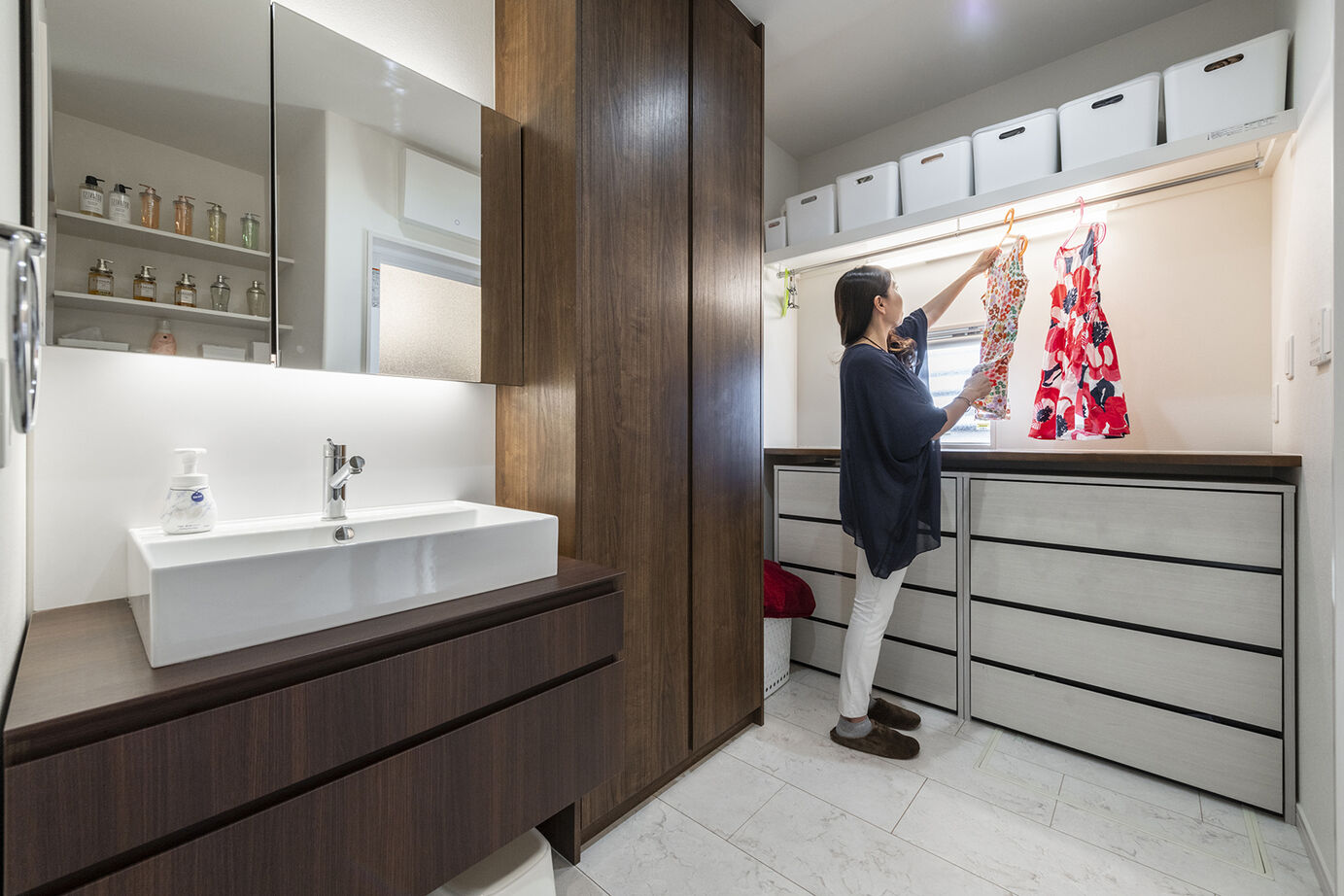 桧家住宅 【ホテルライク／収納充実／間取図】空間デザインにこだわり、ラグジュアリーホテルをイメージした住まいの建築実例画像6