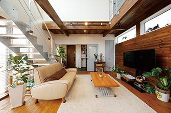 アオイ建設　一級建築士事務所 【相模原エリア/2000万円台/32坪/間取り図】バイク用ビルトインガレージを叶えた デザインに大満足の住まいの建築実例画像5