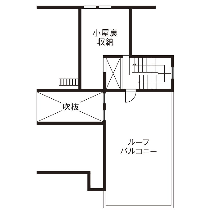 アオイ建設　一級建築士事務所 【2000万円台/間取り図有/吹き抜け】うんてい、ボルダリング、ルーフバルコニー。みんなで遊べる家が完成！の間取り図（4LDK）PH階