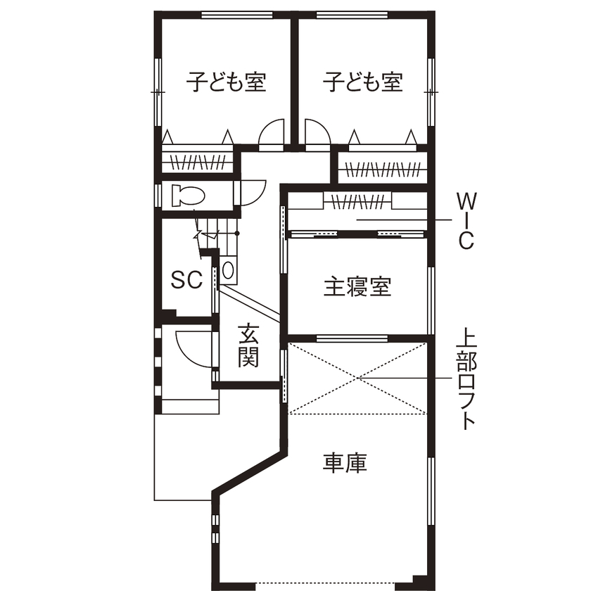 アオイ建設　一級建築士事務所 【3000万円台/45.1坪/間取り有/ビルトインガレージ】やりたいことを叶え、何年経っても住み心地満点の家の間取り図（3LDK）1階