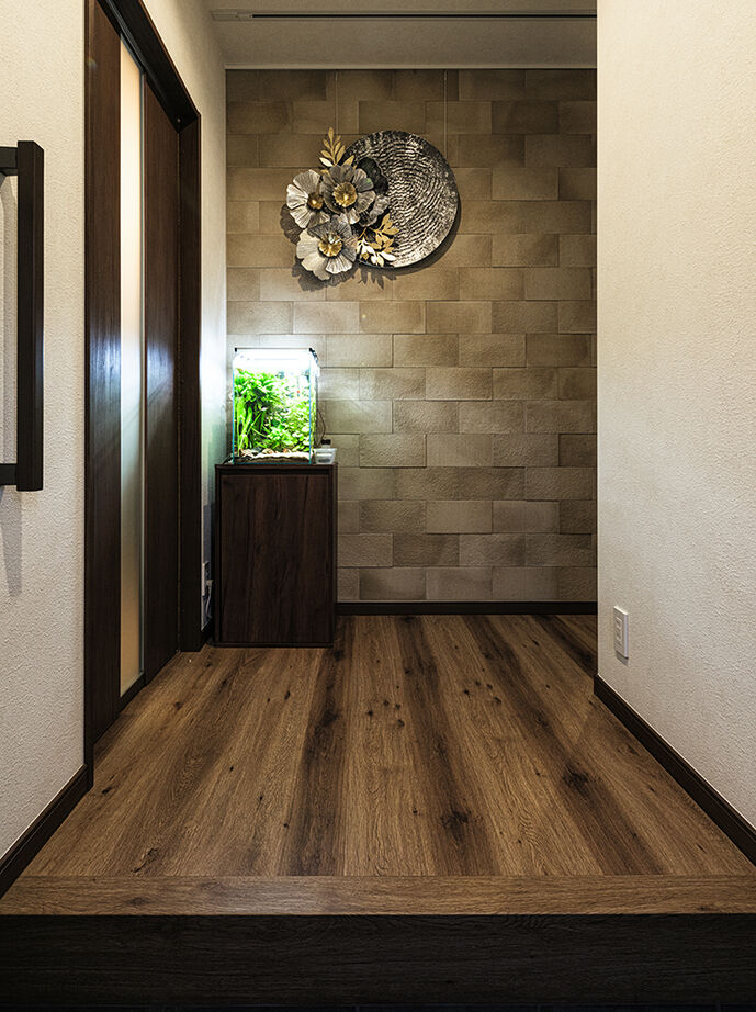 アオイ建設　一級建築士事務所 【3000万円台／二世帯／間取り図有】お母様との暮らしも、趣味の楽しみも全部叶えた、シック＆モダンな空間の建築実例画像18