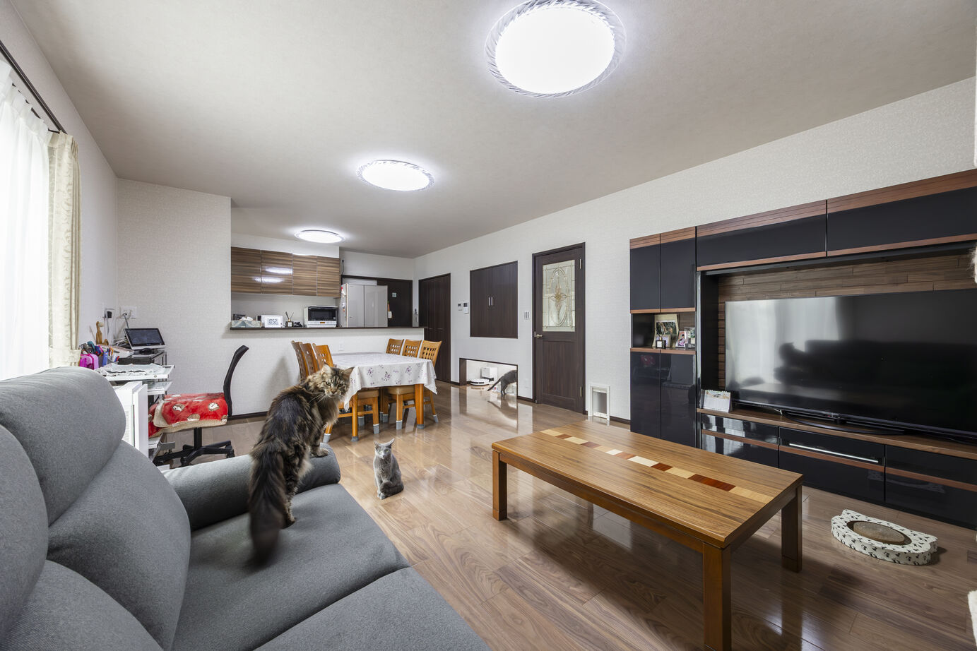 新日本ホームズ 【猫ちゃんも家族も笑顔に！】心地よさを追求した平屋の暮らしの建築実例画像3