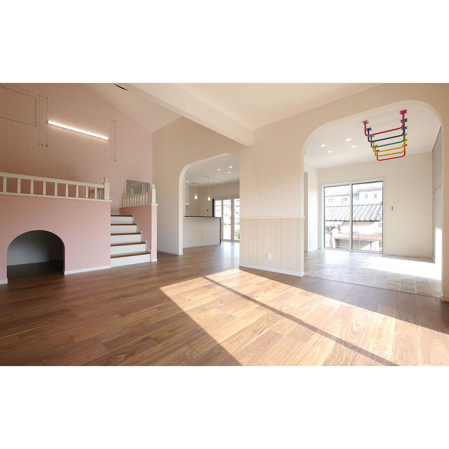 新日本ホームズ 【2000万円～2500万円で建てた家】全館空調の平屋。中2階の秘密基地、雲梯（うんてい）のある楽しい家の建築実例画像4