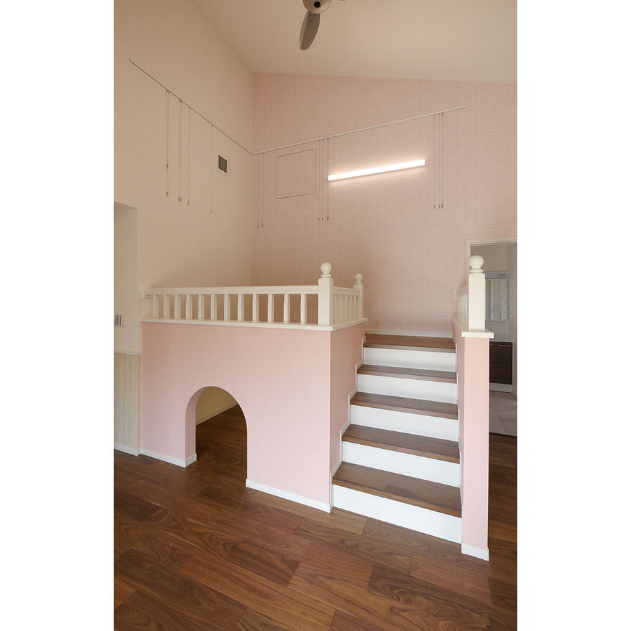 新日本ホームズ 【2000万円～2500万円で建てた家】全館空調の平屋。中2階の秘密基地、雲梯（うんてい）のある楽しい家の建築実例画像8