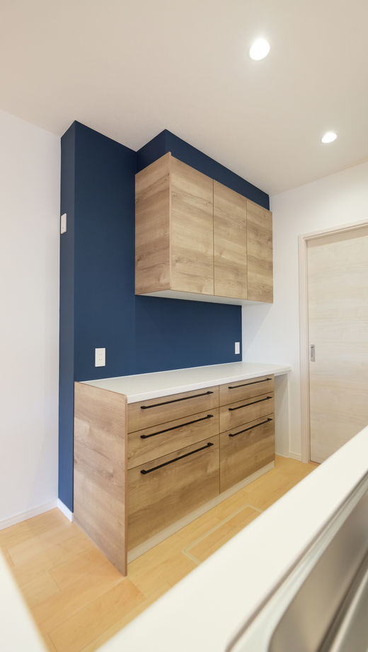 新日本ホームズ 奥様の使い勝手に徹底的にこだわったセンターキッチンの平屋の建築実例画像3