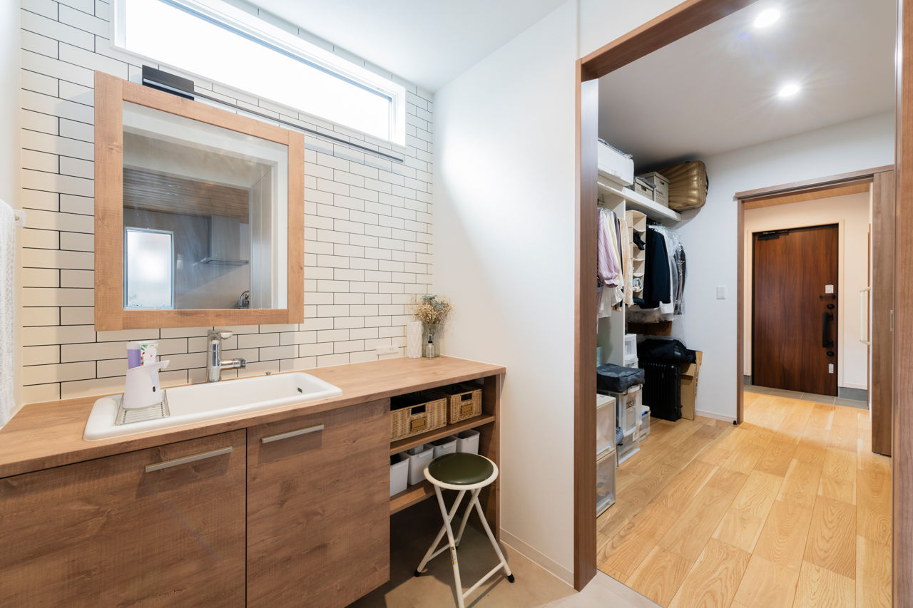 新日本ホームズ 【ファミリークロゼット／回遊式動線／テレワーク】日々の暮らしから導きだした、家族にぴったりの動線の建築実例画像4