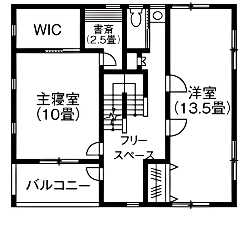 大東住宅 【2800万円/二世帯住宅/間取有】個の時間も、家族と過ごす時間も楽しい！家の隅々まで暖かくて快適な家の間取り図（3LDK）2階
