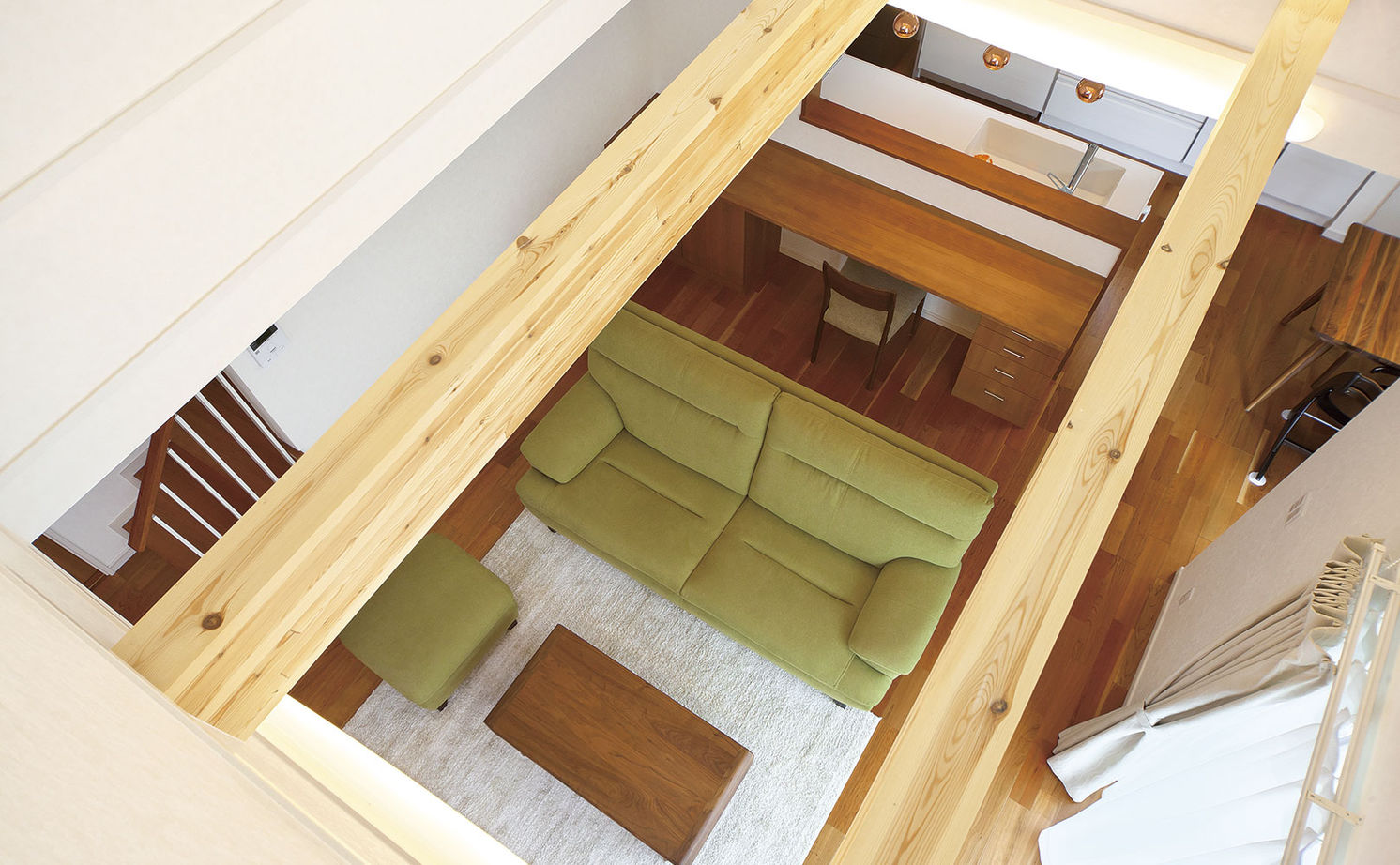 大東住宅 【2500万円/心安らぐ木の家/間取有】ナチュラルな色合いの箱型の家。爽やかな風を感じる住み心地の建築実例画像5