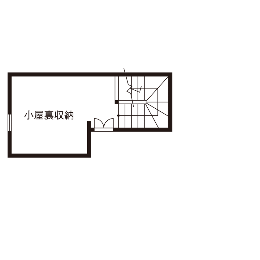 大東住宅 【2000万円台/家事の時短/間取有】家族の願いを全部カタチに。暮らしを楽しむ高性能な木の家の間取り図（3LDK）小屋裏