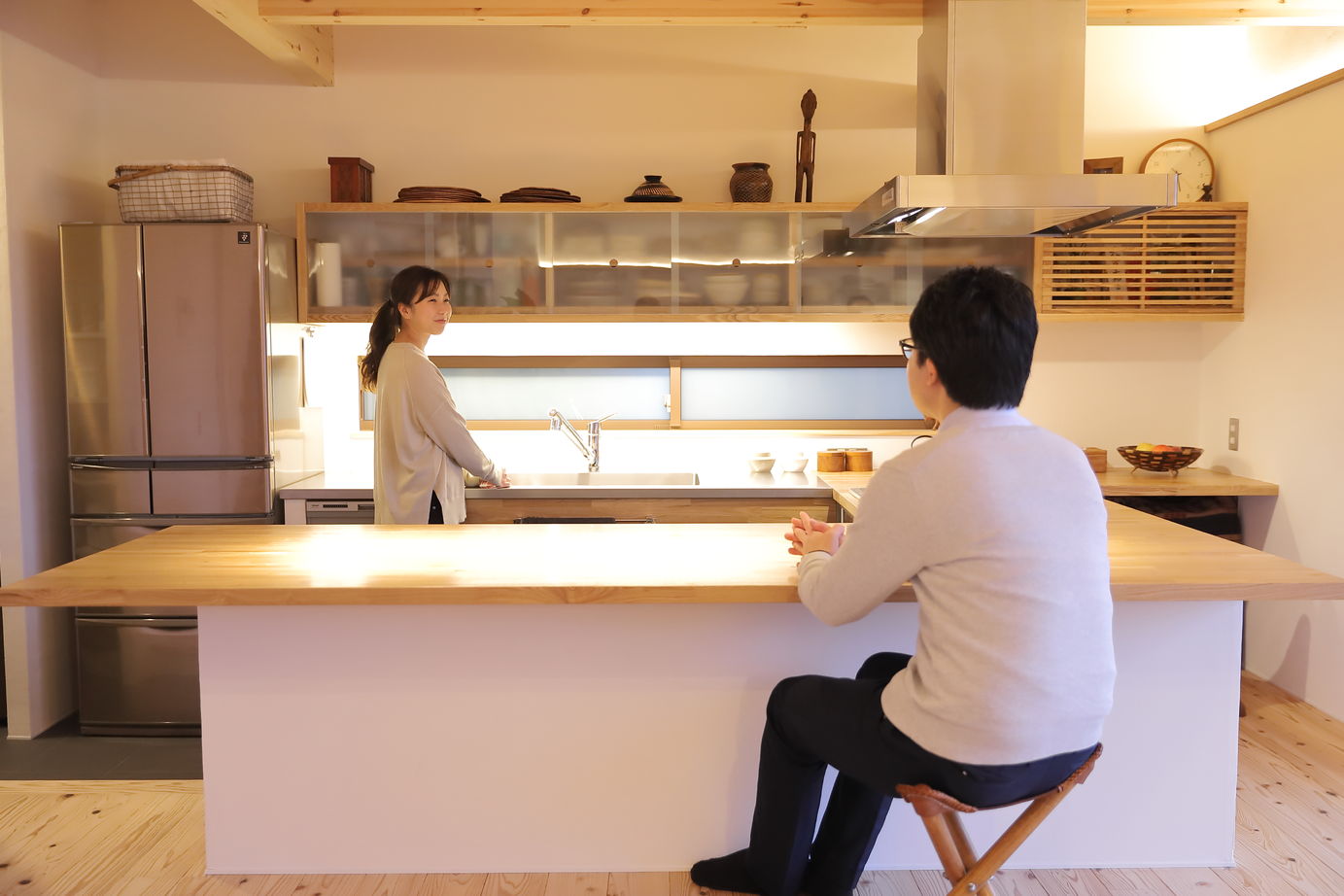 ベルハウジング 【鹿児島市/ウッドデッキ/4LDK】どこにいても自然を感じられる個性豊かな住まいの建築実例画像3