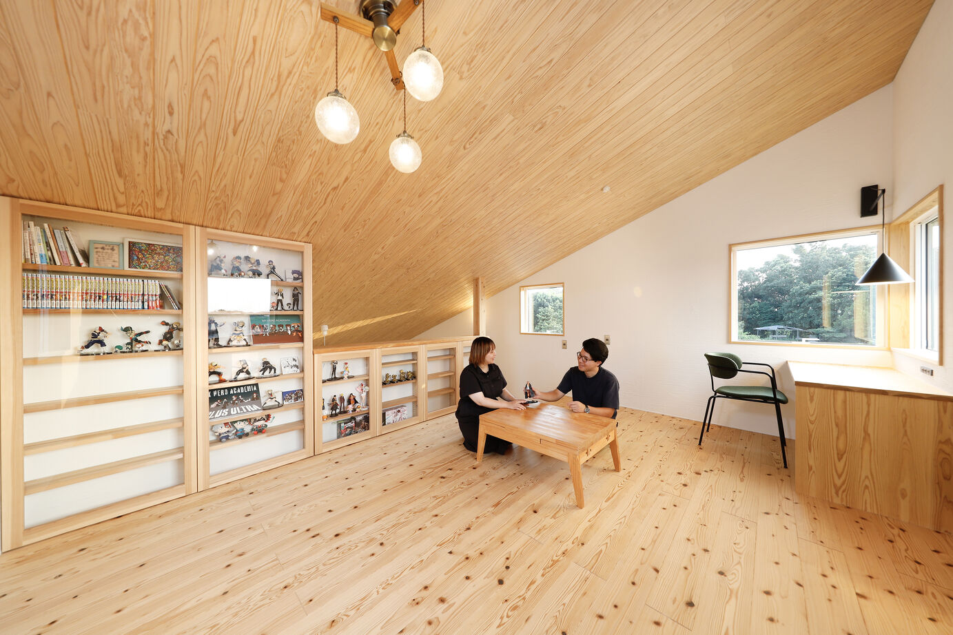 ベルハウジング ペットと暮らす薪ストーブがあるガレージハウスの建築実例画像8