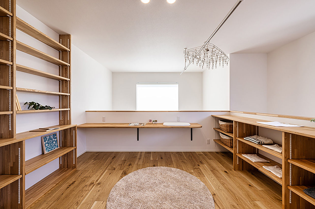 オフィスHanako 天然木材が気持ちいい広々間取りのお家の建築実例画像8
