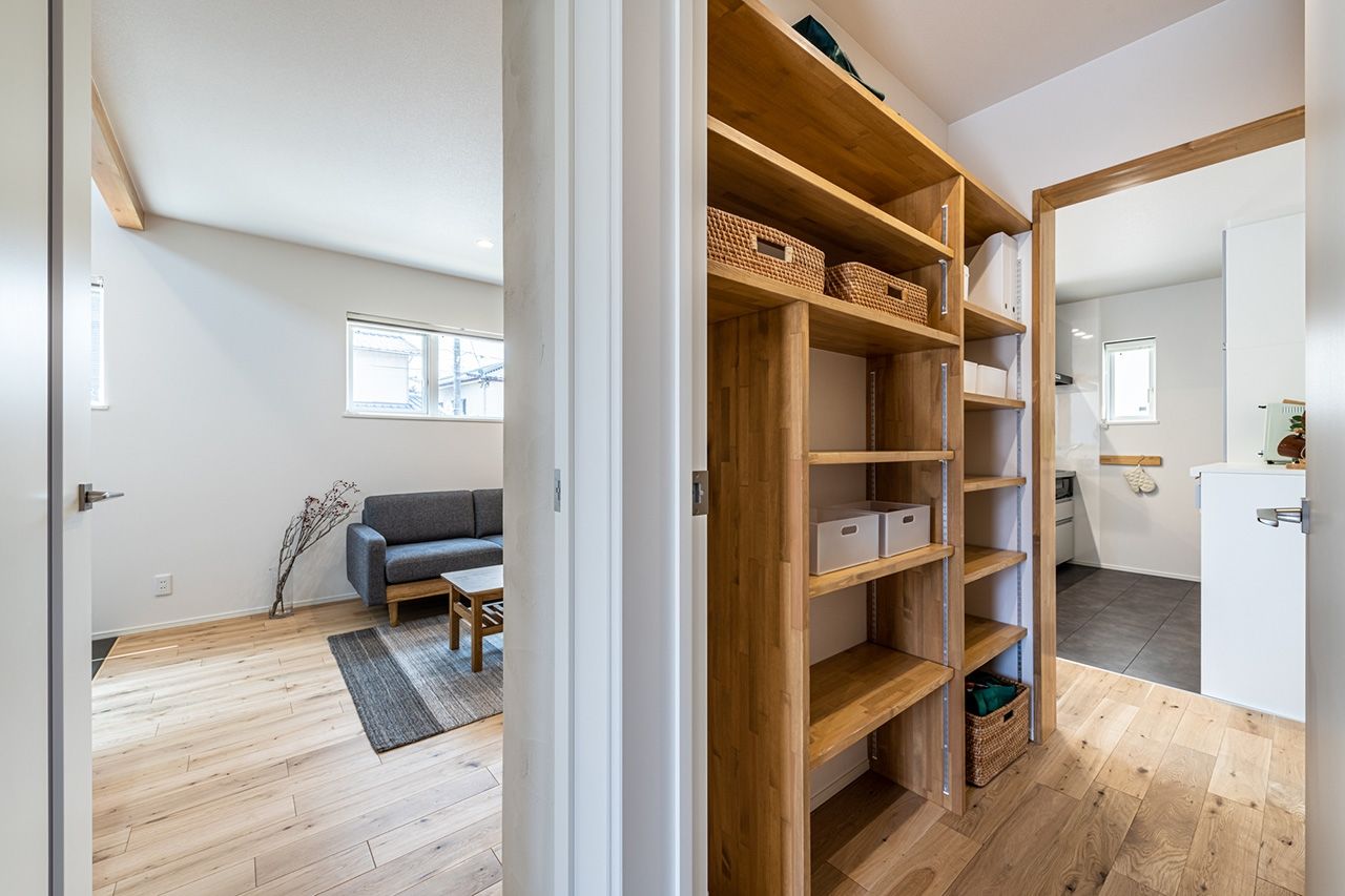 オフィスHanako 住むほどに味わい深い住まい無垢床の心地よいおうちの建築実例画像3