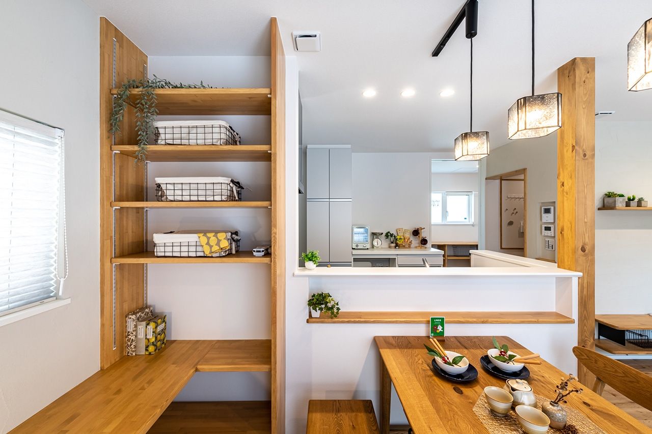 オフィスHanako 住むほどに味わい深い住まい無垢床の心地よいおうちの建築実例画像5