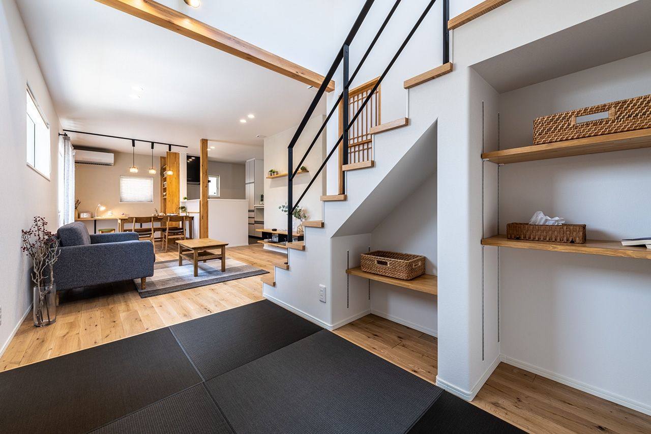 オフィスHanako 住むほどに味わい深い住まい無垢床の心地よいおうちの建築実例画像7