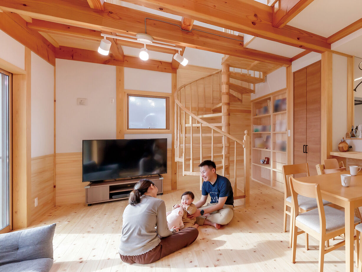 木楽自然工房　檜乃アットホームの建築実例画像