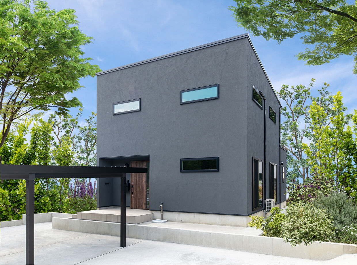 スタイルハウス 吹き抜け×リビング階段の家の建築実例画像