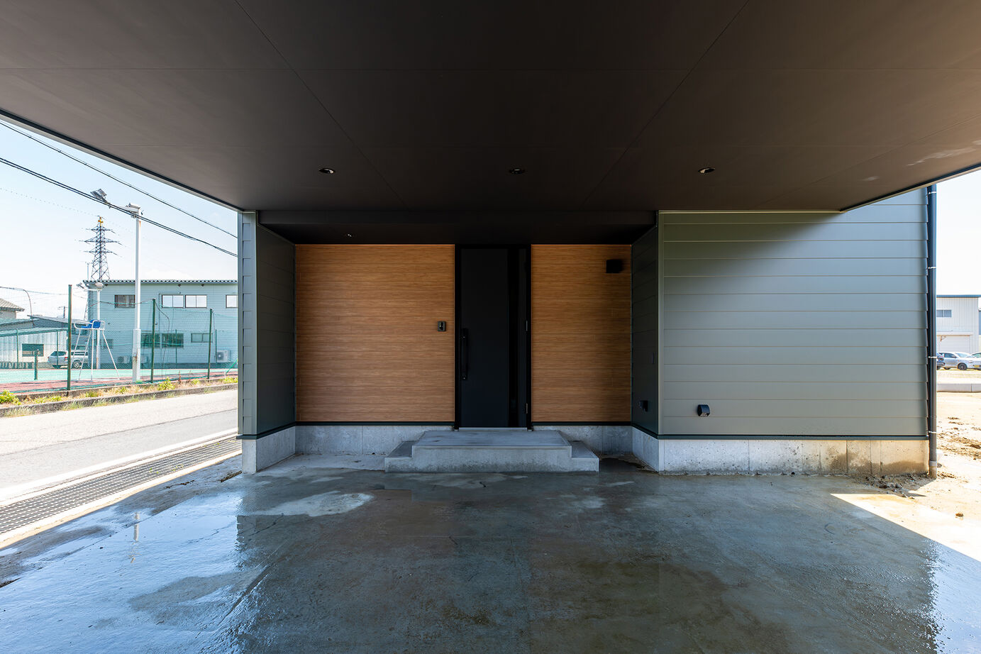 スタイルハウス ギャラリーのような洗練された平屋のガレージハウスの建築実例画像9