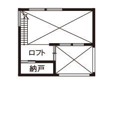 Home＆nico(ホームアンドニコ) 【愛知県/2000万円台/平屋/間取り図有】中庭とつながる高天井リビングの開放感！パッシブデザインの平屋の間取り図（２LDK＋S(納戸)）2階