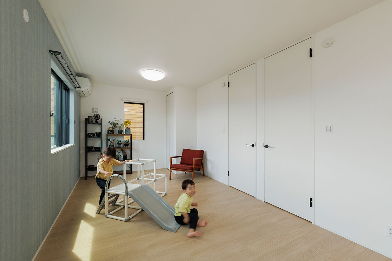 システムホーム 【家事動線／収納充実／間取図】「ジャパンディ（和風＋北欧スタイル）」のインテリアで居心地のよい住まいの建築実例画像6