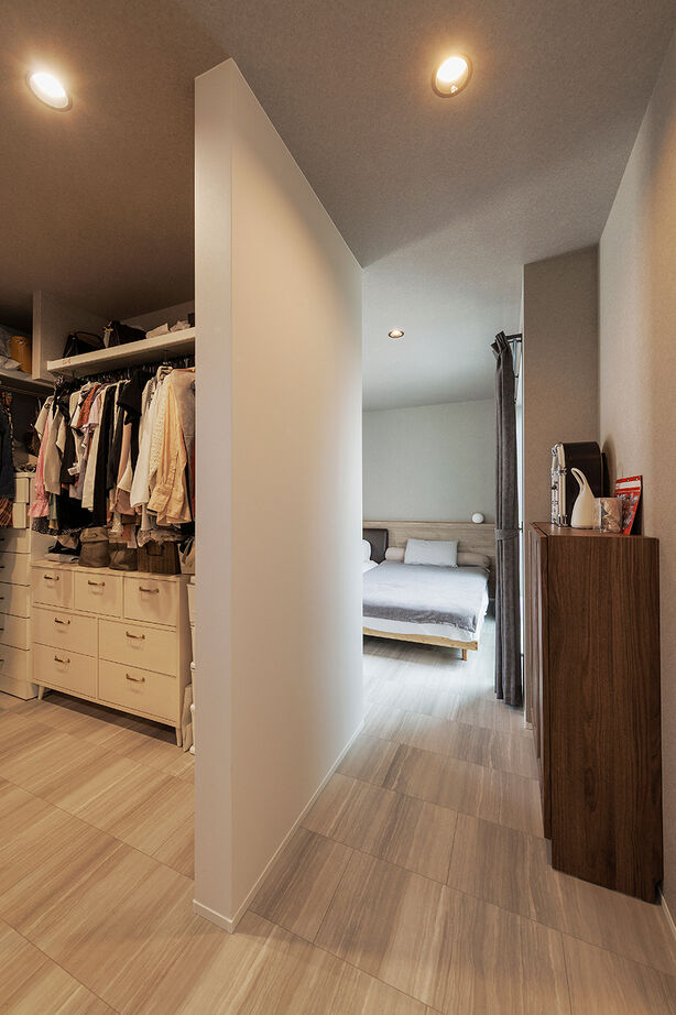 システムホーム 【家事動線／収納充実／間取図】「ジャパンディ（和風＋北欧スタイル）」のインテリアで居心地のよい住まいの建築実例画像7