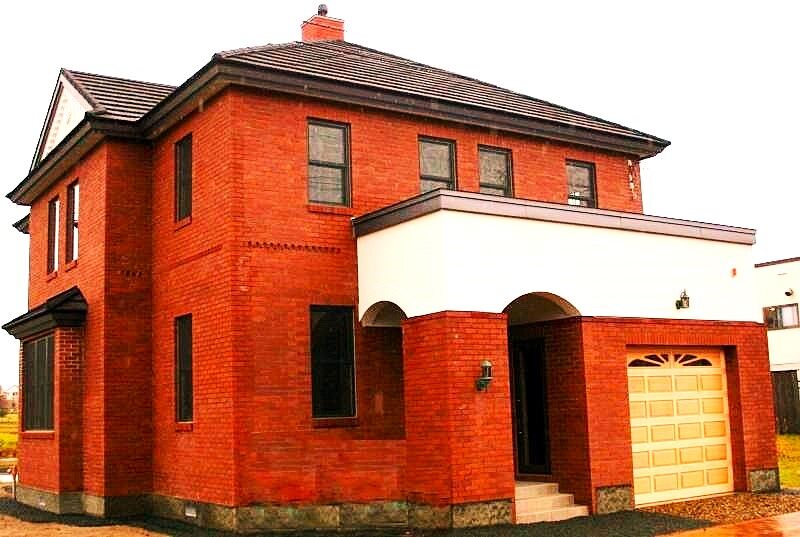 小林住工 【札幌市/ビルトインガレージ/レンガ】無垢材をふんだんに使用した輸入住宅風のレンガの家の建築実例画像9