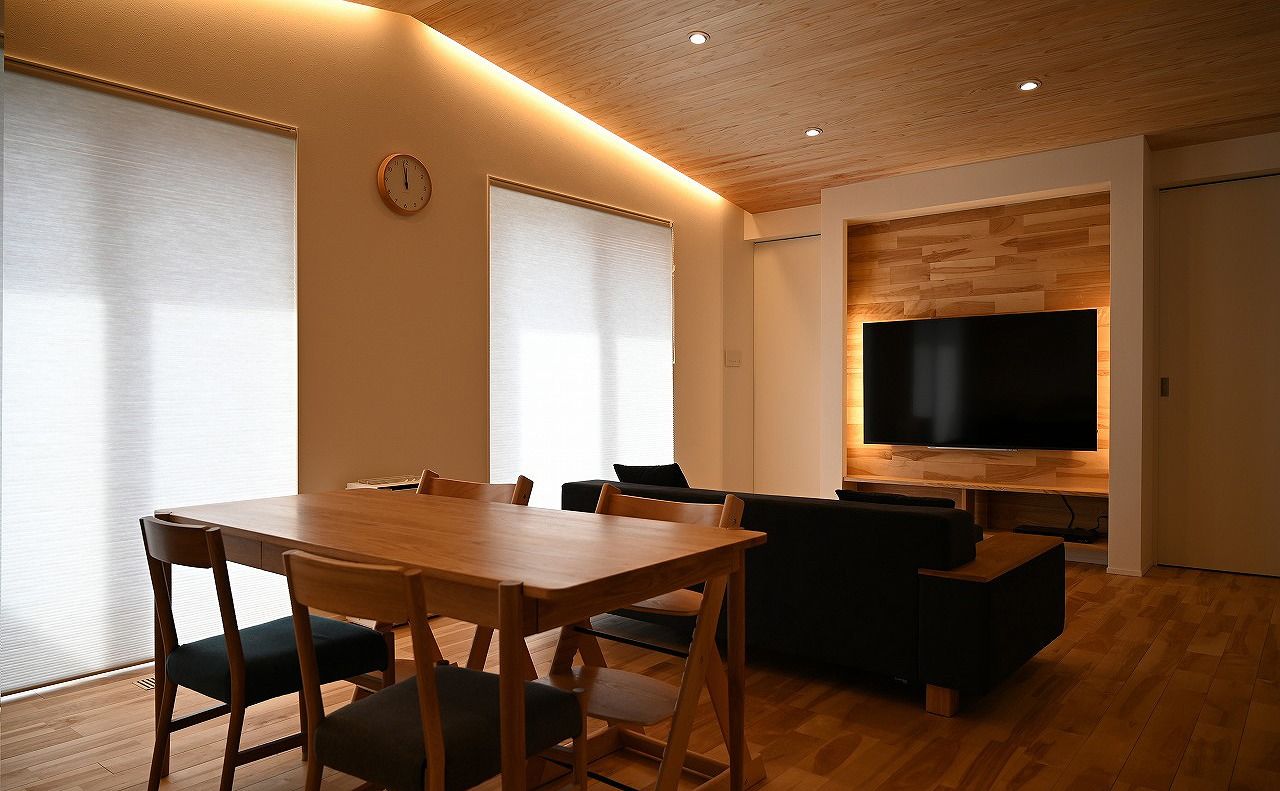 NASUホーム/那須土木 感性に響く、寛ぎと安らぎを住まいに。県北の四季を快適に暮らす高い性能と心地よいデザインを両立した平屋の建築実例画像2