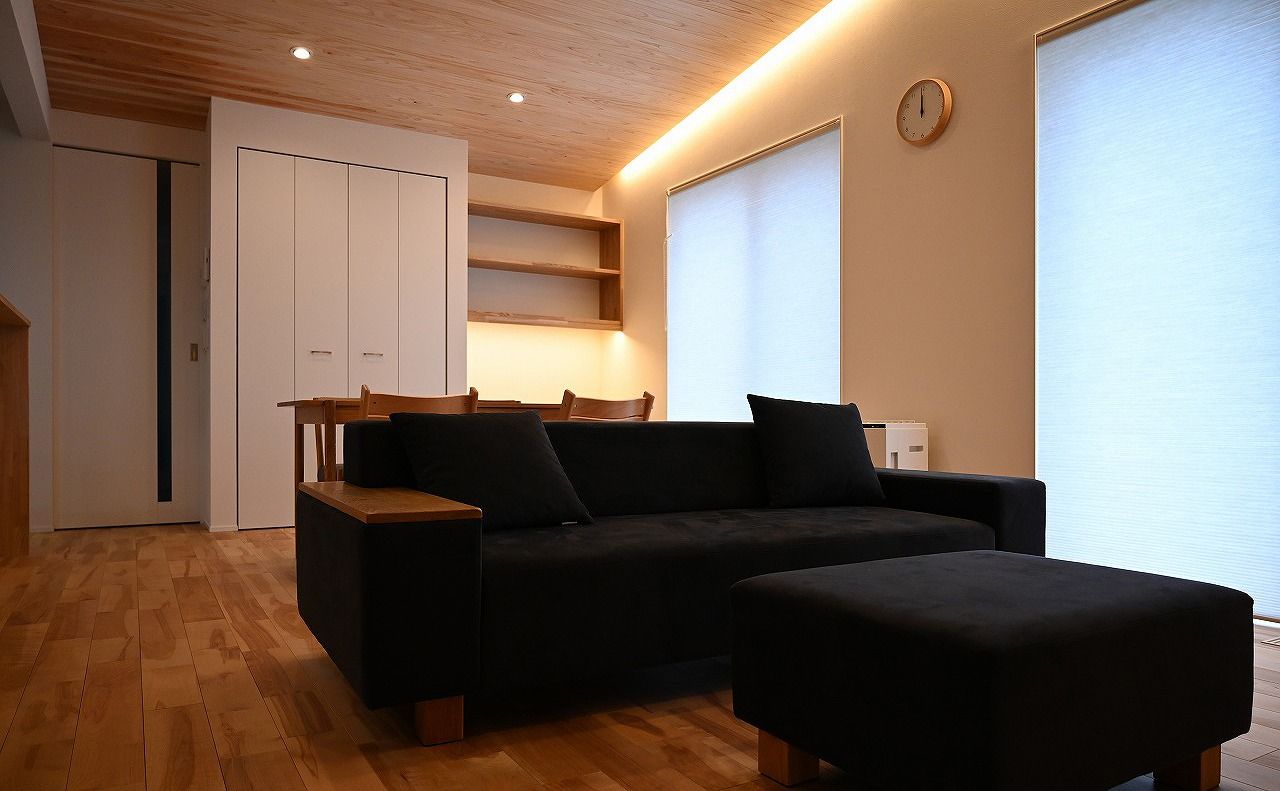 NASUホーム/那須土木 感性に響く、寛ぎと安らぎを住まいに。県北の四季を快適に暮らす高い性能と心地よいデザインを両立した平屋の建築実例画像6