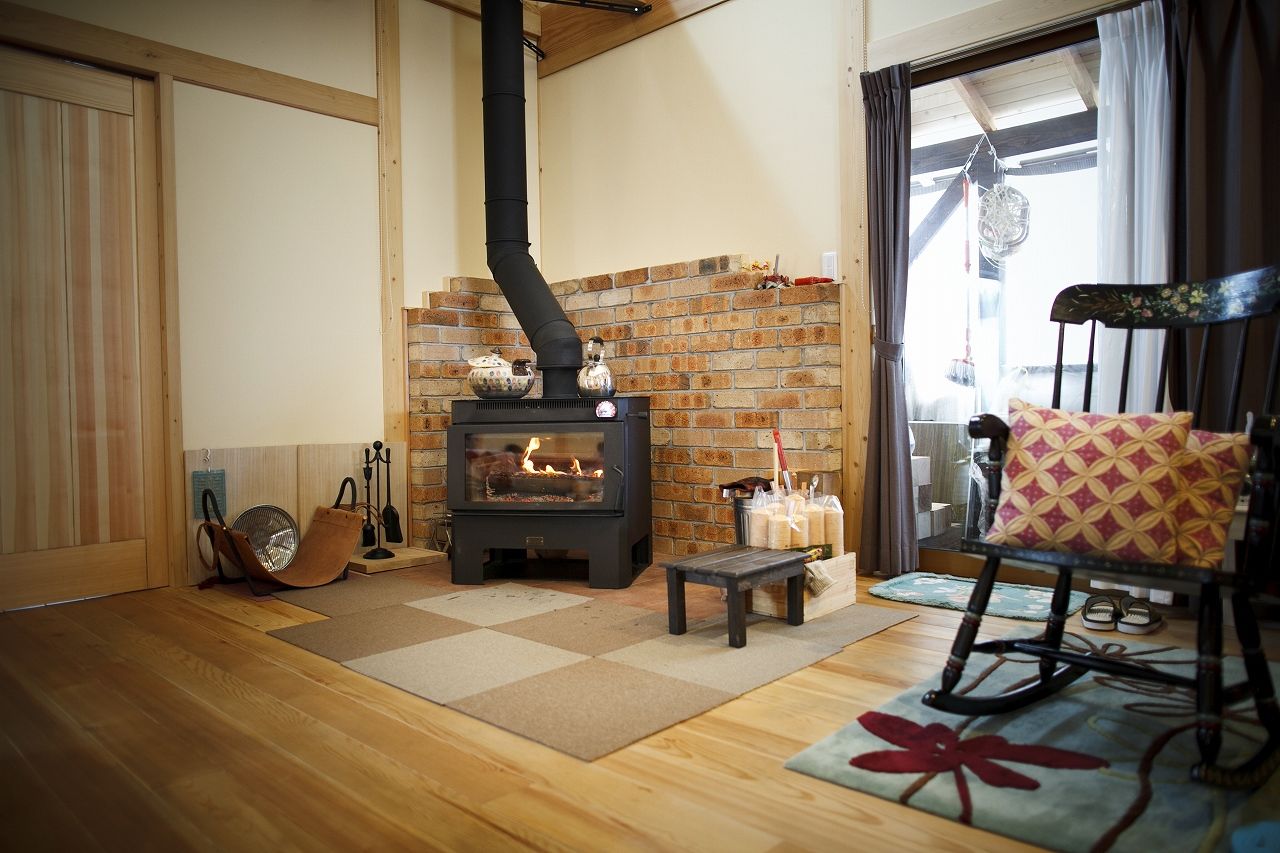 夢ハウス 車いすの為のゆとりと工夫 憧れた薪ストーブの家の建築実例画像2